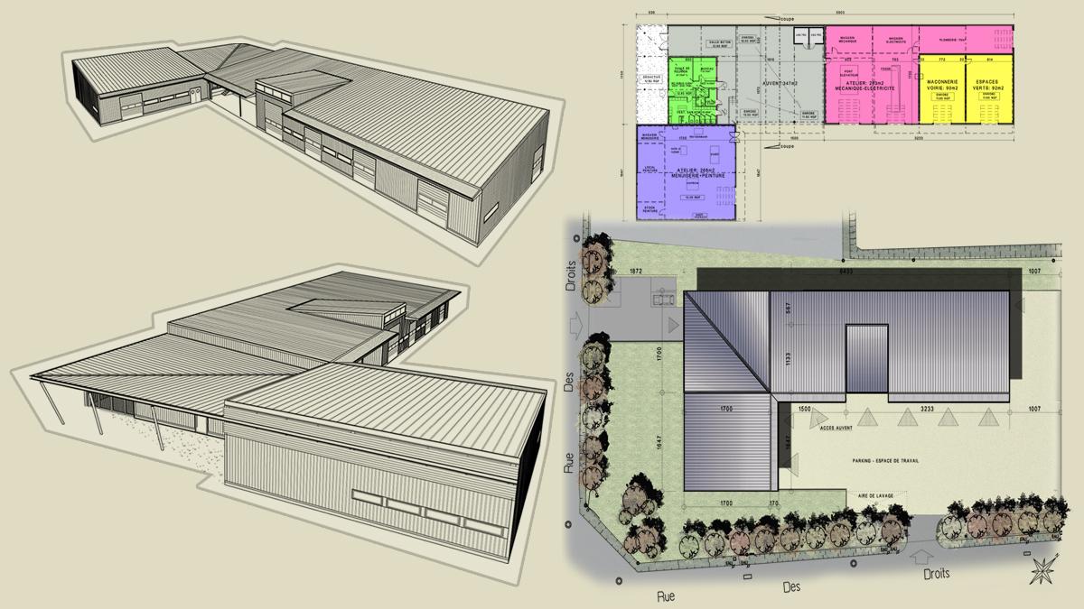 Iléana POPEA / Construction des Ateliers municipaux