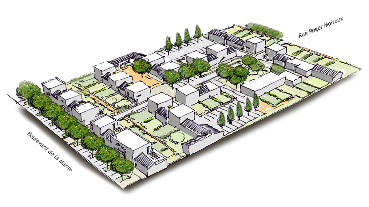 Iléana POPEA / Reconstruction de 60 logements sociaux  à Royan - “La Cité Blanche”