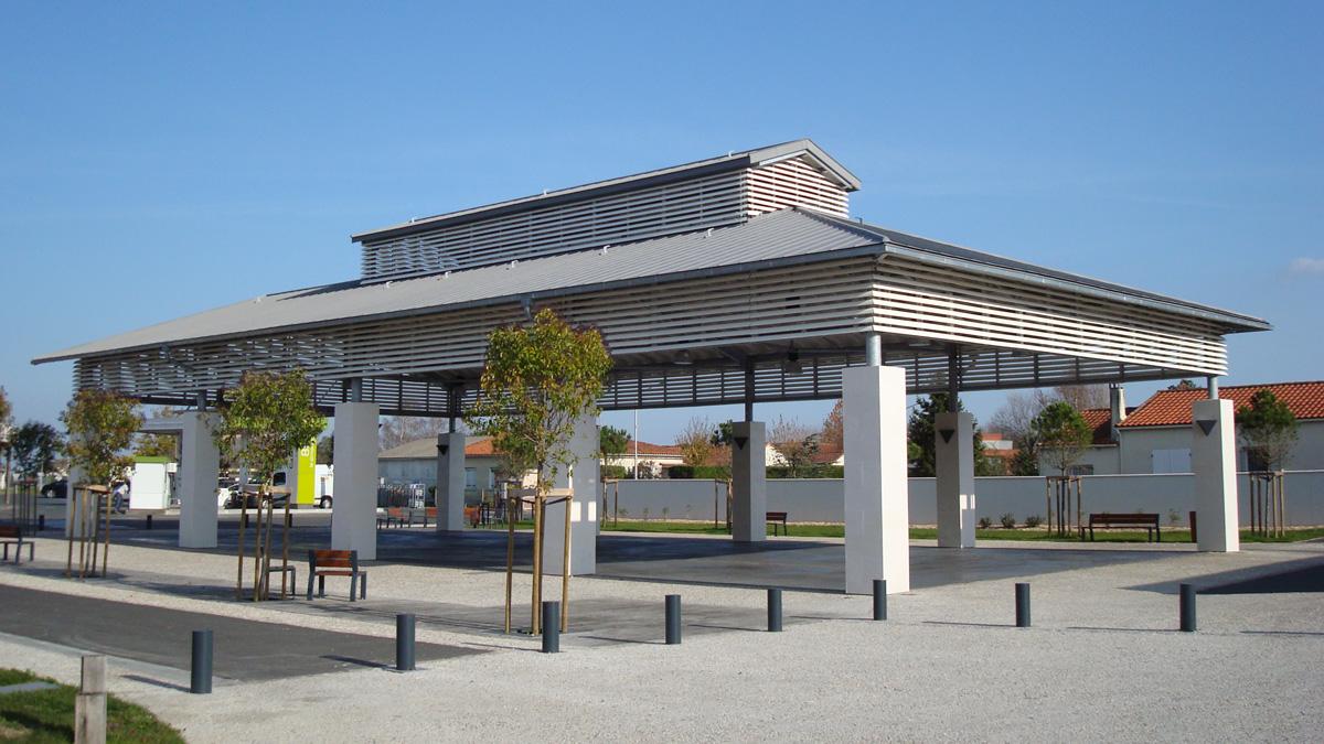 Halles d'Arvert - Construction et aménagement de la place