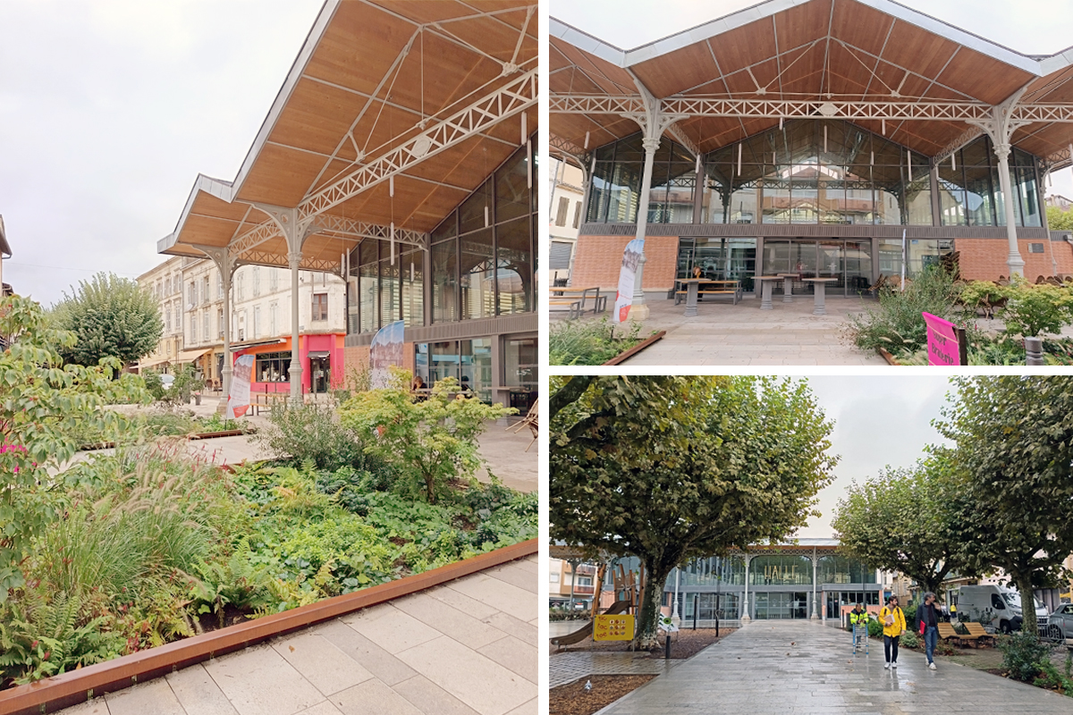 Iléana POPEA / Halles de Bergerac - Réhabilitation et aménagement de la place
